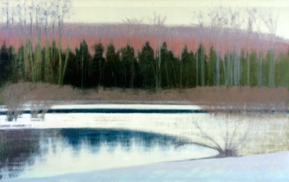 Picture of CEDARS AND BROOK - WINTER