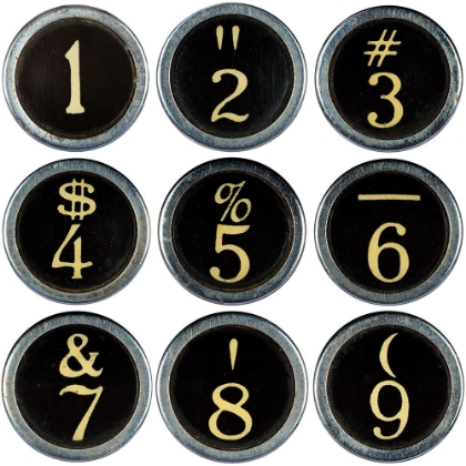 Picture of TYPEWRITER KEYS