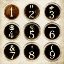 Picture of TYPEWRITER KEYS ANTIQUED