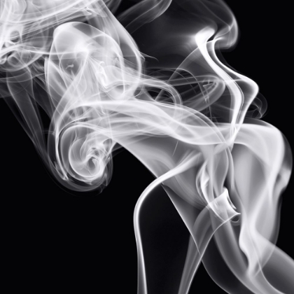 Picture of BLACK SMOKE ABSTRACT SQUARE