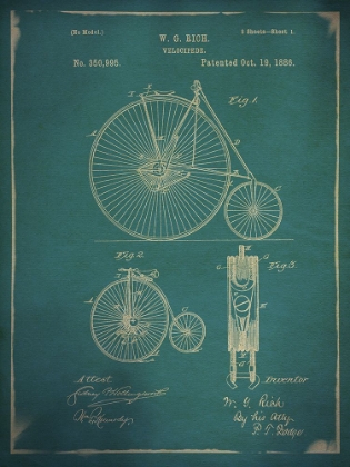 Picture of BICYCLE PATENT 1 BLUE