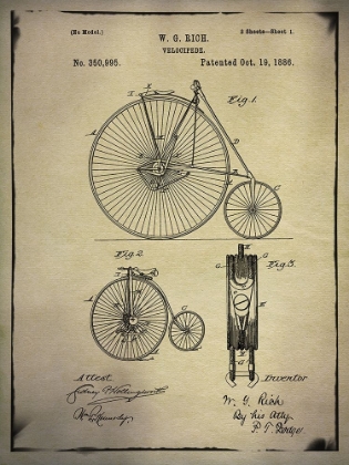 Picture of BICYCLE PATENT 1 BUFF