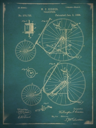 Picture of BICYCLE PATENT 3 BLUE