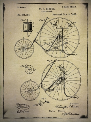 Picture of BICYCLE PATENT 3 BUFF