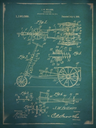 Picture of BICYCLE PATENT 4 BLUE