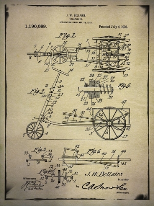 Picture of BICYCLE PATENT 4 BUFF