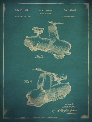 Picture of SCOOTER PATENT 2 BLUE