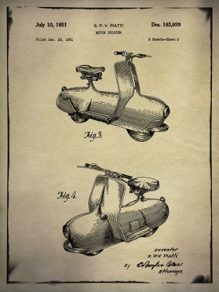 Picture of SCOOTER PATENT 2 BUFF