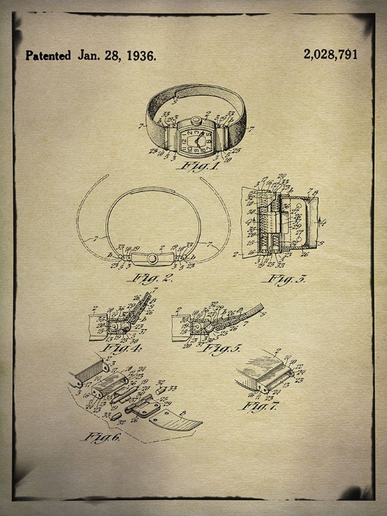 Picture of WRISTWATCH PATENT BUFF