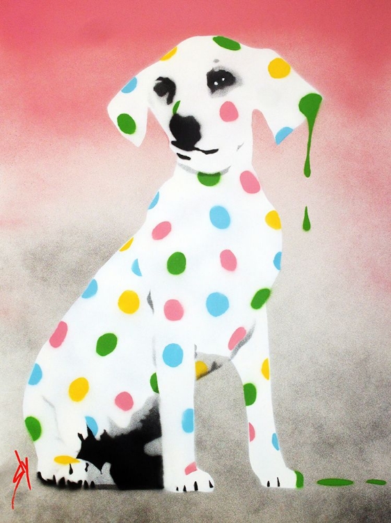 Picture of DAMIENS DOTTY SPOTTY DAWG - PINK