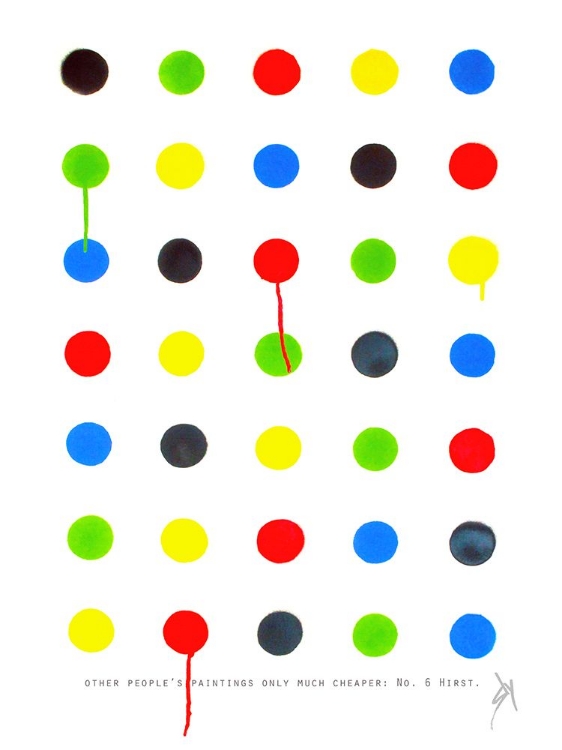 Picture of OTHER PEOPLES PAINTINGS ONLY MUCH CHEAPER: NO. 6 HIRST.