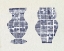 Picture of DASHED MODERN VASES IV