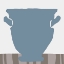 Picture of INDIGO STRIPED VASE II