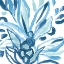 Picture of BLUE TROPICAL SKETCH III