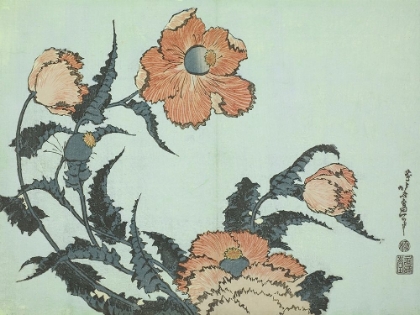 Picture of KATSUSHIKA HOKUSAI FLORAL I