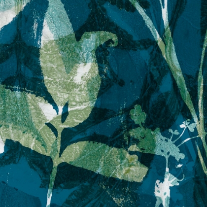 Picture of BOTANICAL IMPRINTS IN BLUE I