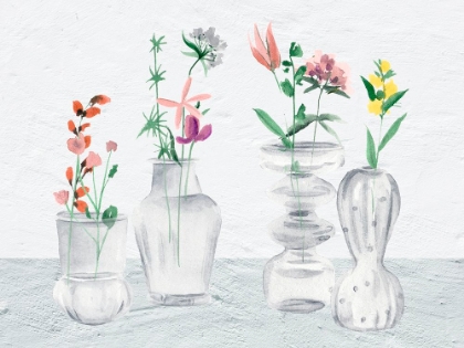 Picture of WILDFLOWER AND VASES I