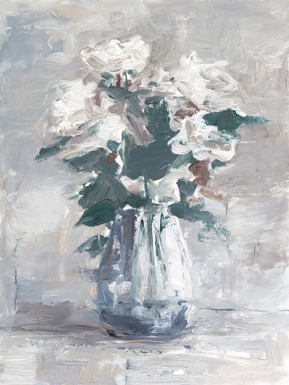 Picture of WHITE IMPASTO ARRANGEMENT I