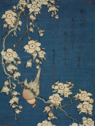 Picture of HOKUSAIS BLOSSOMS ON INDIGO I