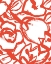 Picture of RED BRUSH FLORAL II
