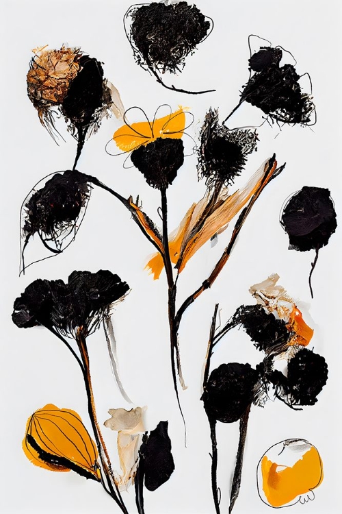 Picture of BLACK DRY FLOWERS