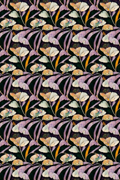 Picture of PURPLE LEAFS PATTERN