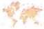 Picture of AMANDA WORLD MAP SILHOUETTE