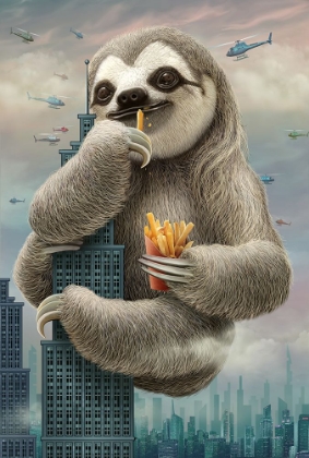 Picture of SLOTH CLIMBING A BUILDING