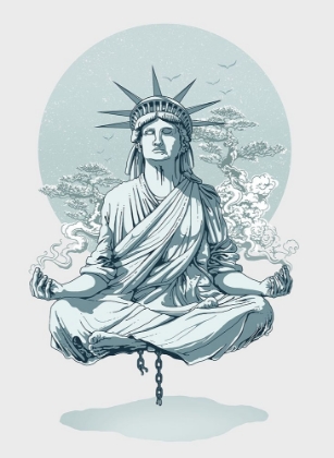 Picture of STATUE LIBERTY MEDITATING