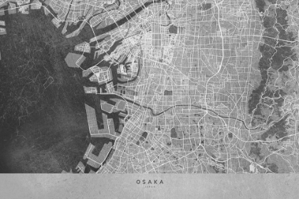 Picture of GRAY MAP OF OSAKA