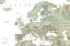 Picture of GREEN DETAILED MAP OF EUROPE