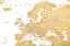 Picture of GOLDEN DETAILED MAP OF EUROPE