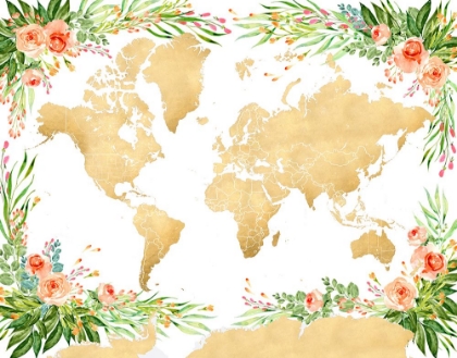 Picture of BLYTHE WORLD MAP SILHOUETTE