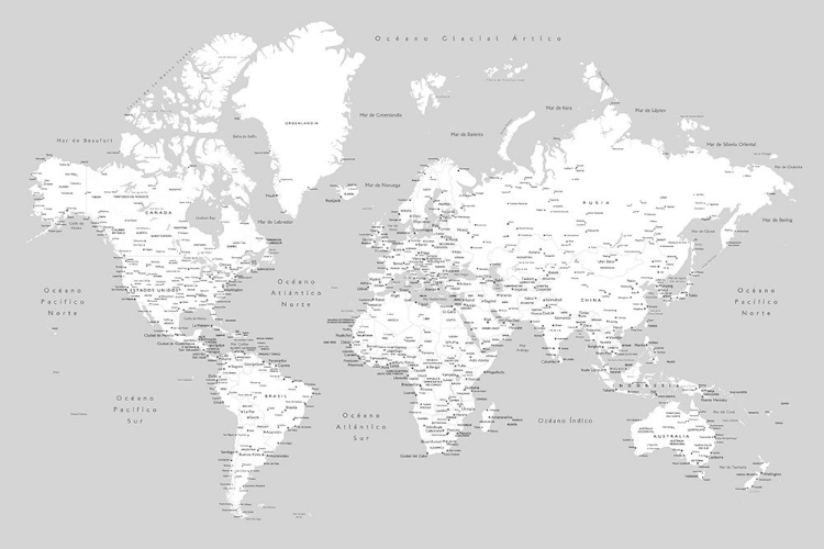Picture of HART WORLD MAP IN SPANISH
