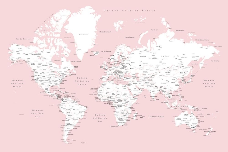 Picture of LEIRE WORLD MAP IN SPANISH
