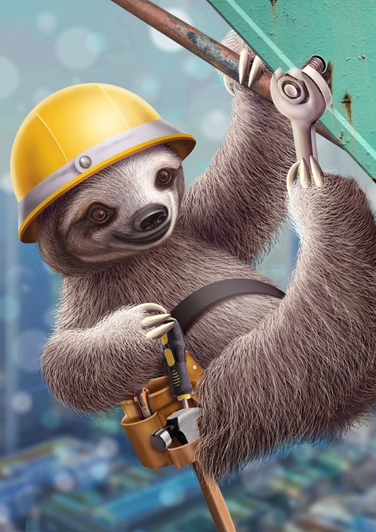 Picture of SLOTH CONSTRUCTION WORKER