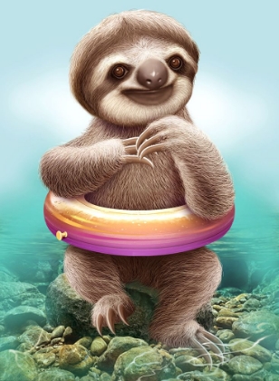 Picture of YOUNG SLOTH WITH BUOY