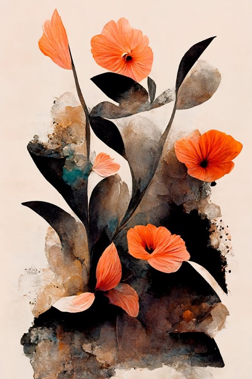 Picture of ABSTRACT FLOWERS