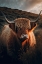 Picture of HIGHLAND COW WITH BIG HORNS
