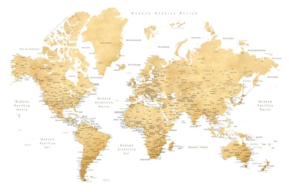 Picture of ROSSIE WORLD MAP IN SPANISH