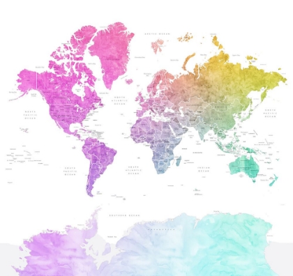 Picture of LEO WORLD MAP WITH COUNTRIES