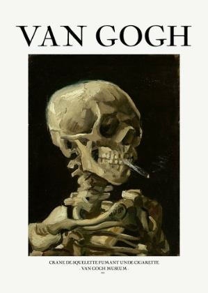 Picture of HEAD OF A SKELETON WITH A BURNING CIGARETTE