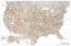 Picture of HIGHLY DETAILED MAP OF THE UNITED STATES ABEY