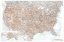 Picture of HIGHLY DETAILED MAP OF THE UNITED STATES, CALISTA