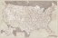 Picture of HIGHLY DETAILED MAP OF THE UNITED STATES, GENTRY