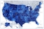 Picture of HIGHLY DETAILED MAP OF THE UNITED STATES, GULZAR