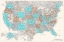 Picture of HIGHLY DETAILED MAP OF THE UNITED STATES, ROMY