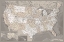 Picture of HIGHLY DETAILED MAP OF THE UNITED STATES, DAVEY