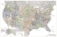 Picture of HIGHLY DETAILED MAP OF THE UNITED STATES, HABIKI