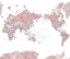Picture of PACIFIC-CENTERED WORLD MAP WITH CITIES, PIPER